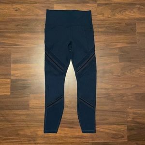 XS navy blue Athleta athletic leggings